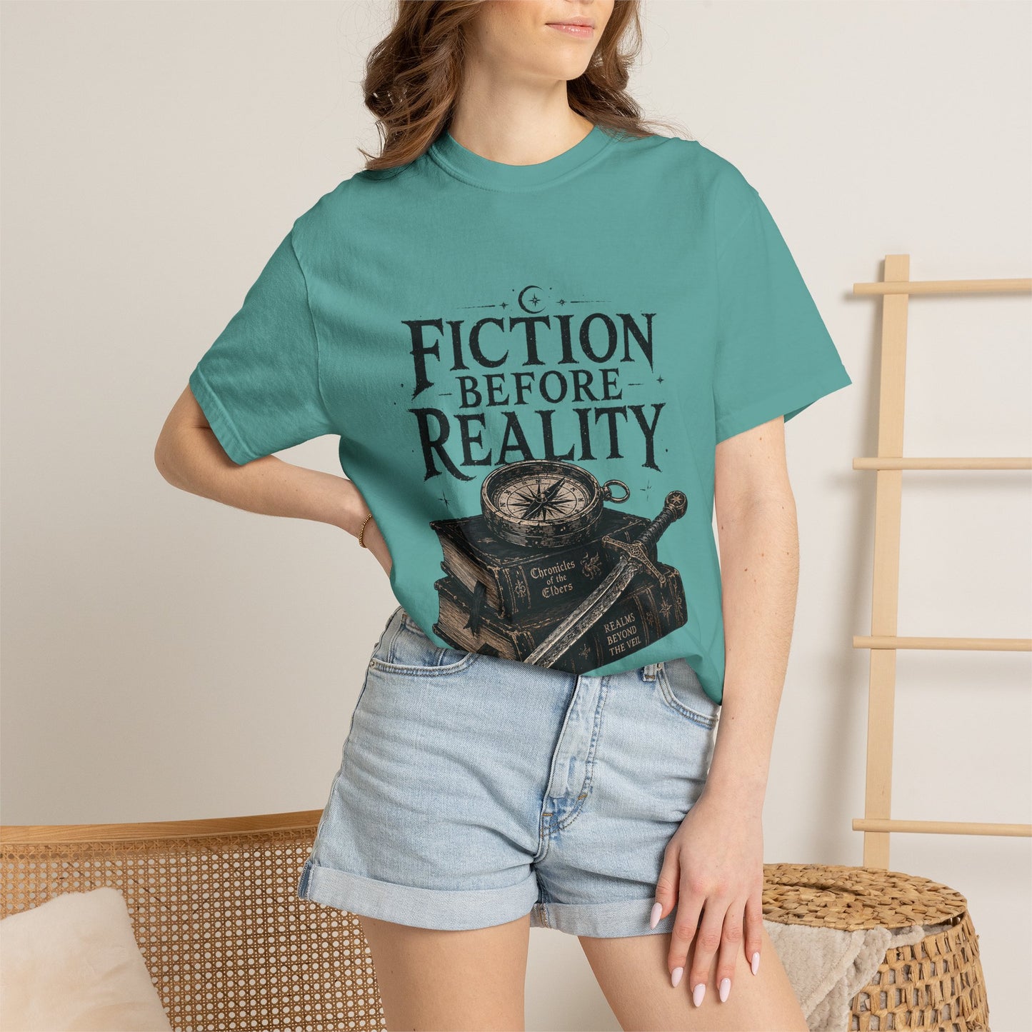 Fiction Before Reality Romantasy Reader T-Shirt