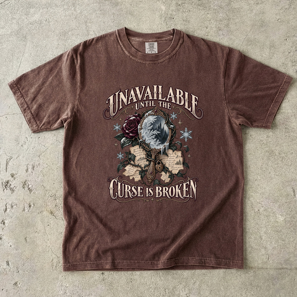 Unavailable Until the Curse Is Broken Romantasy Reader T-Shirt