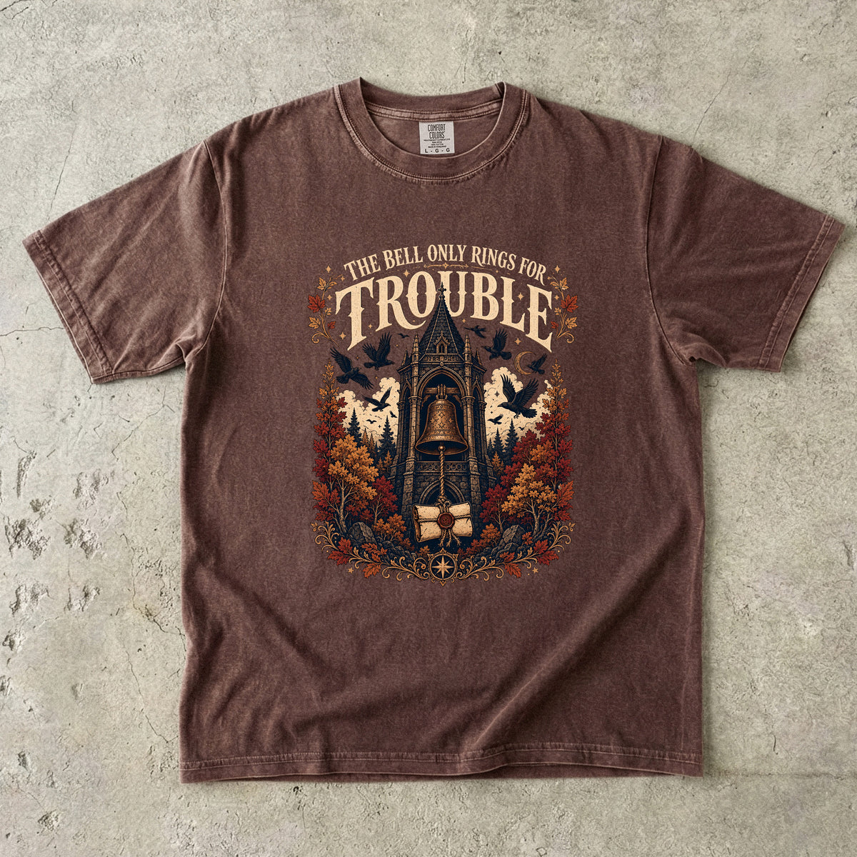 The Bell Only Rings for Trouble Romantasy Reader T-Shirt