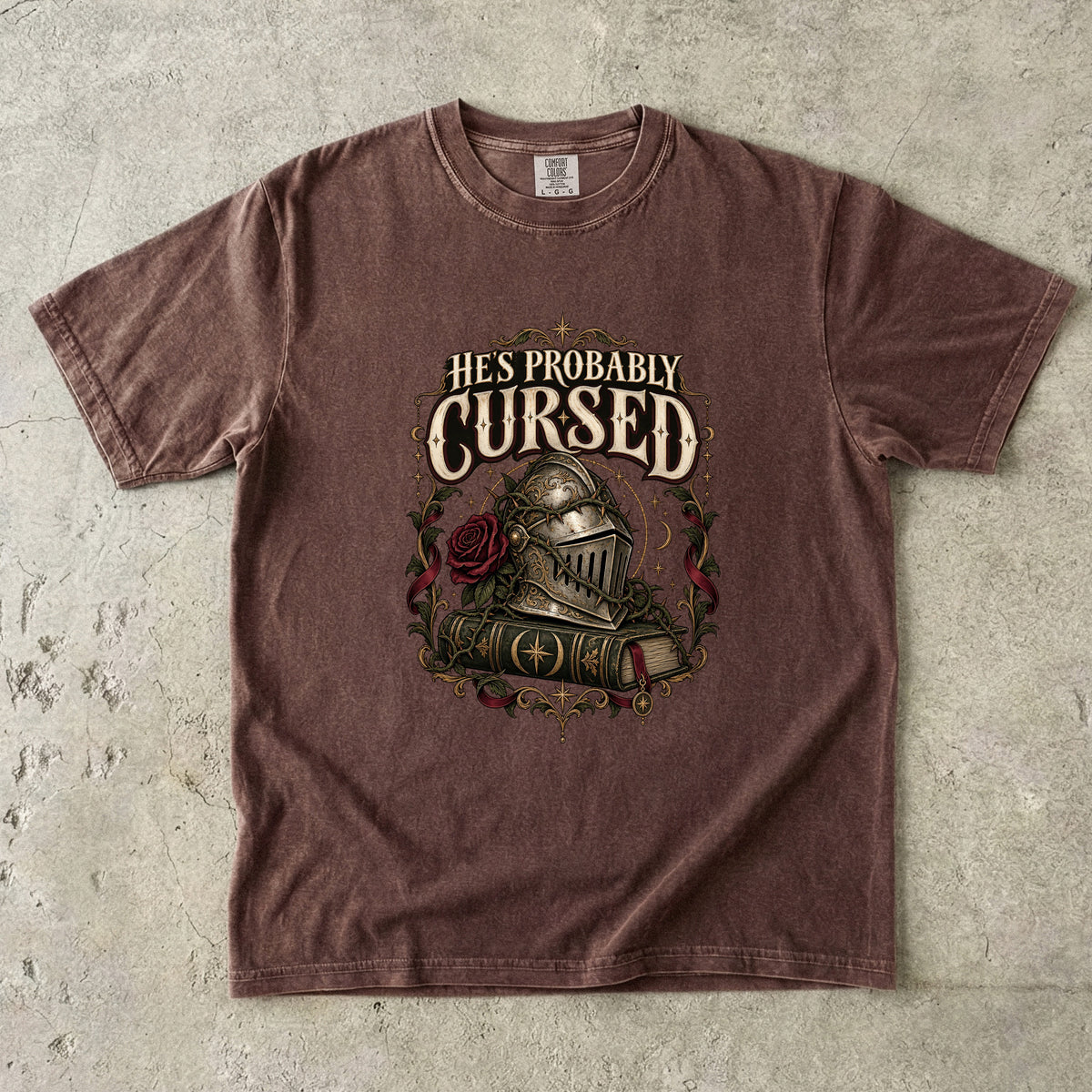 He’s Probably Cursed Romantasy Reader T-Shirt