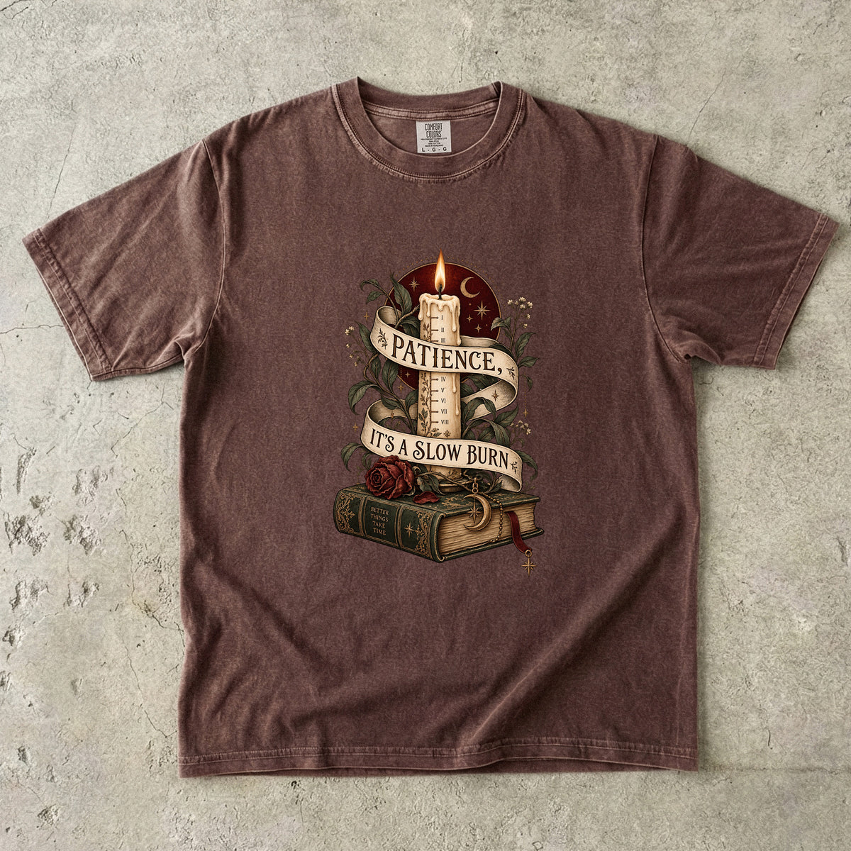 Patience, It’s a Slow Burn Romantasy Reader T-Shirt