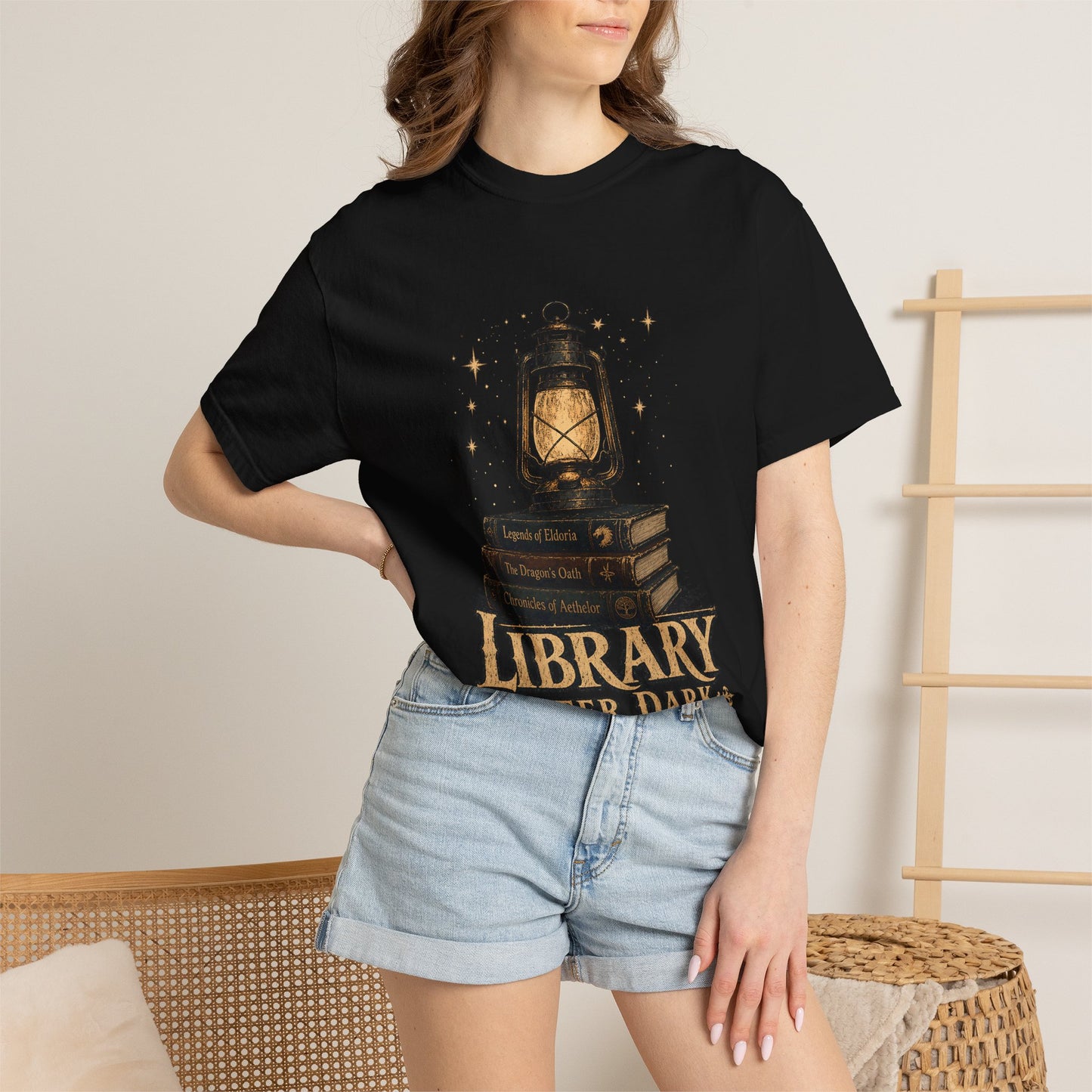Library After Dark Romantasy Reader T-Shirt