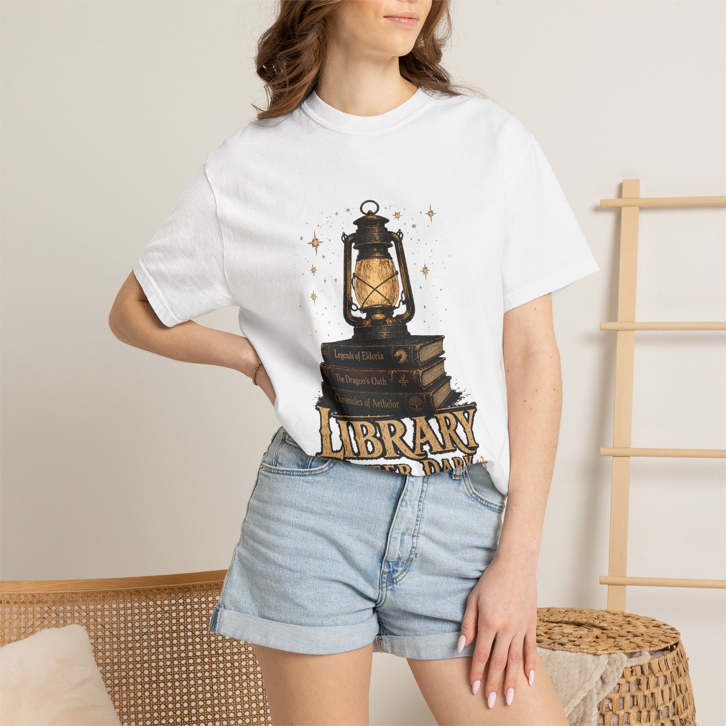 Library After Dark Romantasy Reader T-Shirt