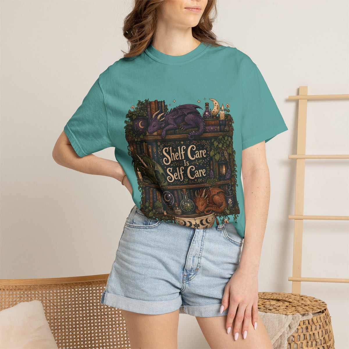 Shelf Care is Self Care Romantasy Reader T-Shirt
