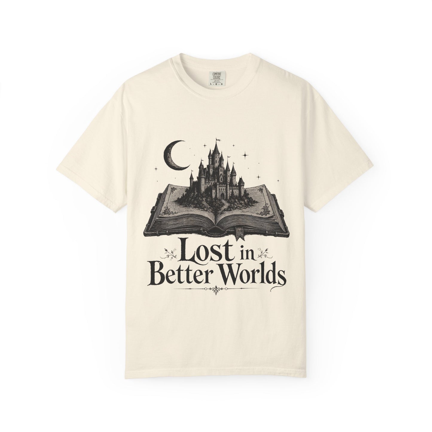 Lost in Better Worlds Romantasy Reader T-Shirt