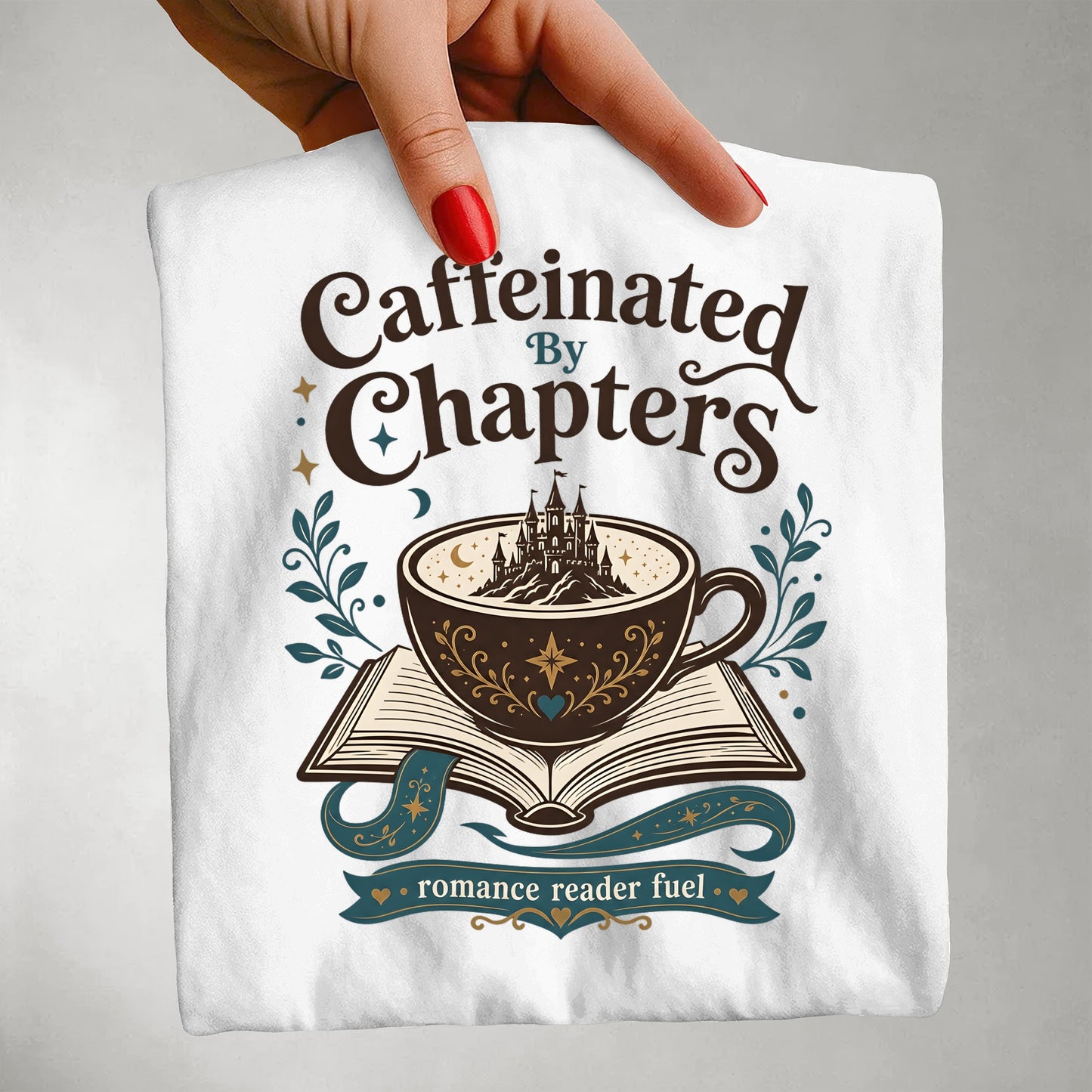 Caffeinated by Chapters Romantasy Reader T-Shirt