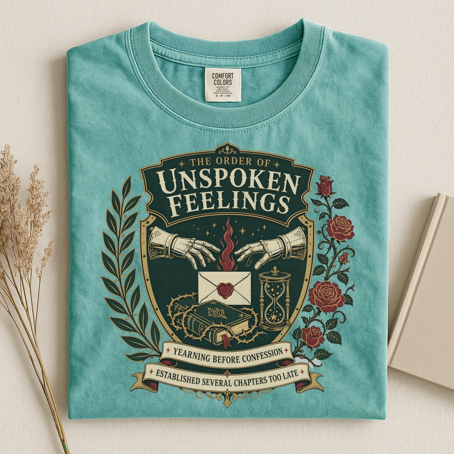 The Order of Unspoken Feelings Romantasy Reader T-Shirt