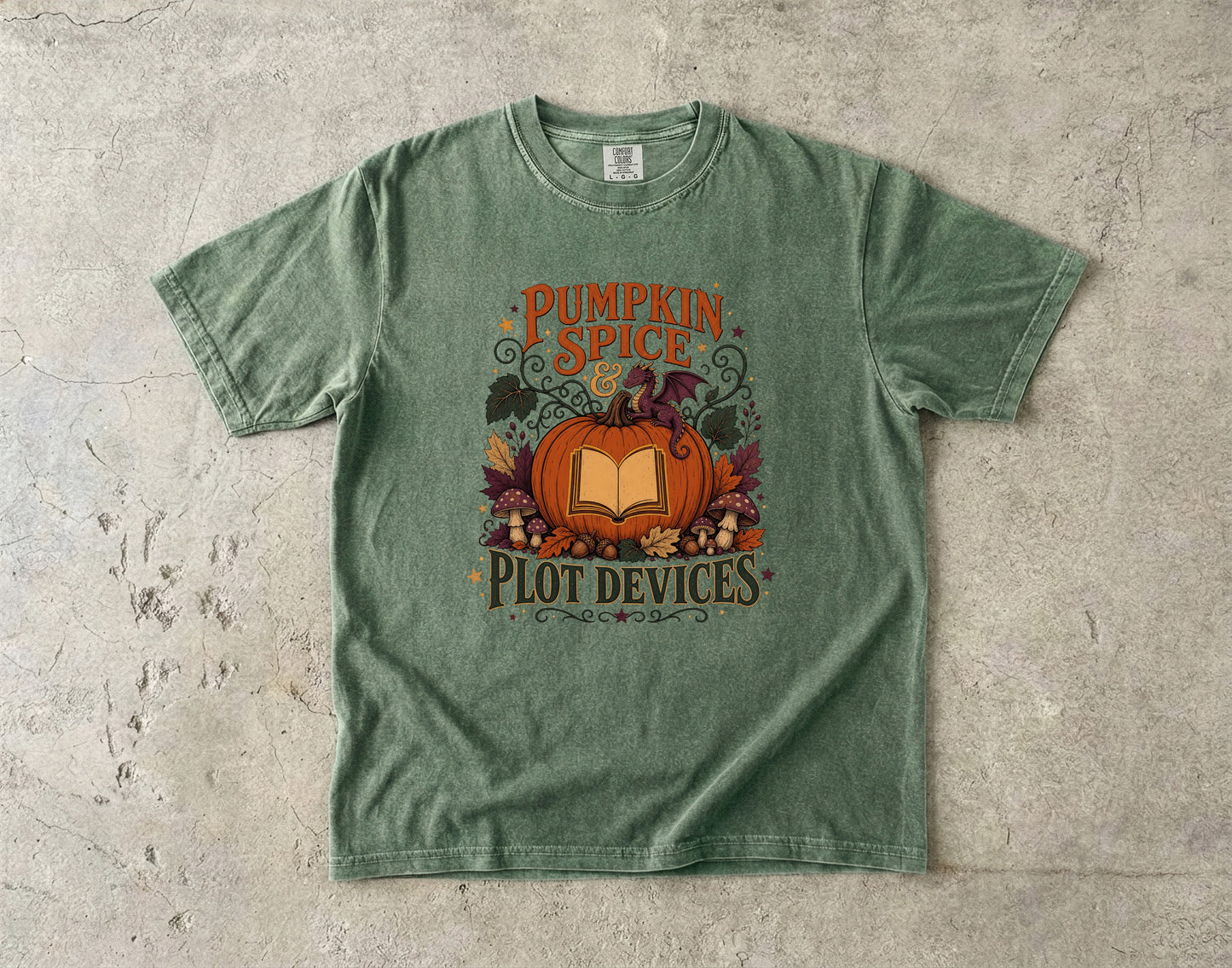 Pumpkin Spice & Plot Devices Romantasy Reader T-Shirt