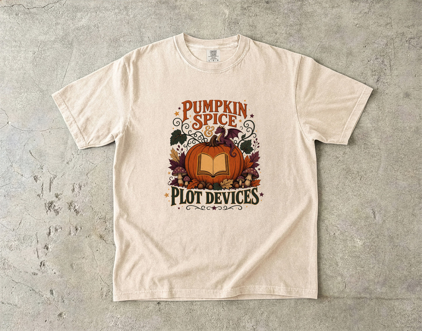 Pumpkin Spice & Plot Devices Romantasy Reader T-Shirt