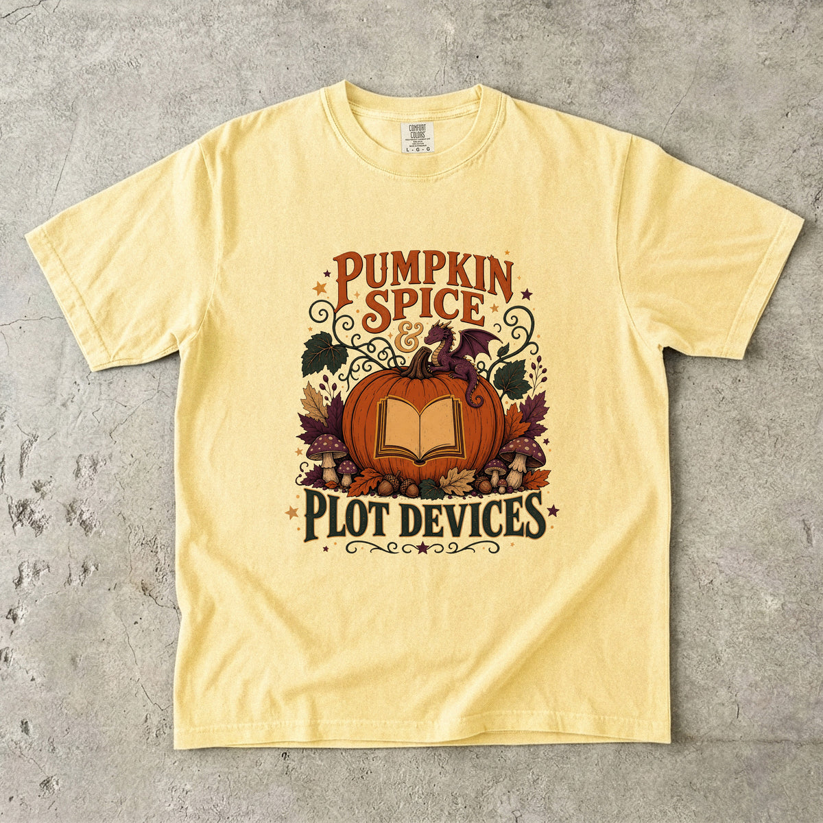 Pumpkin Spice & Plot Devices Romantasy Reader T-Shirt