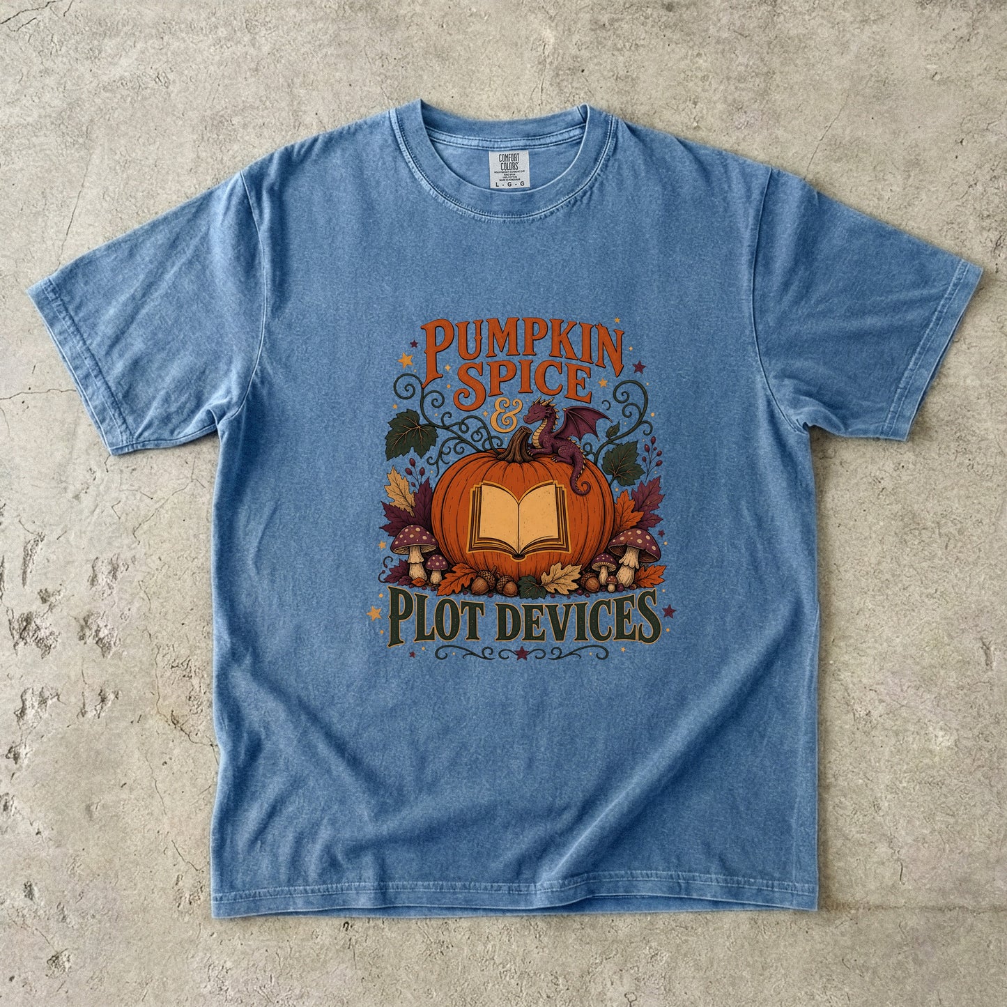 Pumpkin Spice & Plot Devices Romantasy Reader T-Shirt