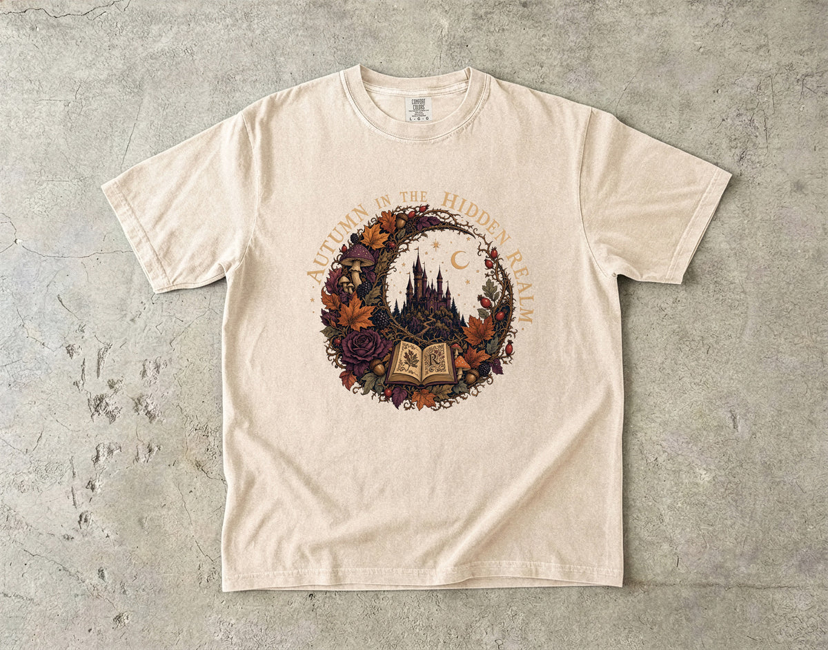 Autumn in the Hidden Realm Romantasy Reader T-Shirt