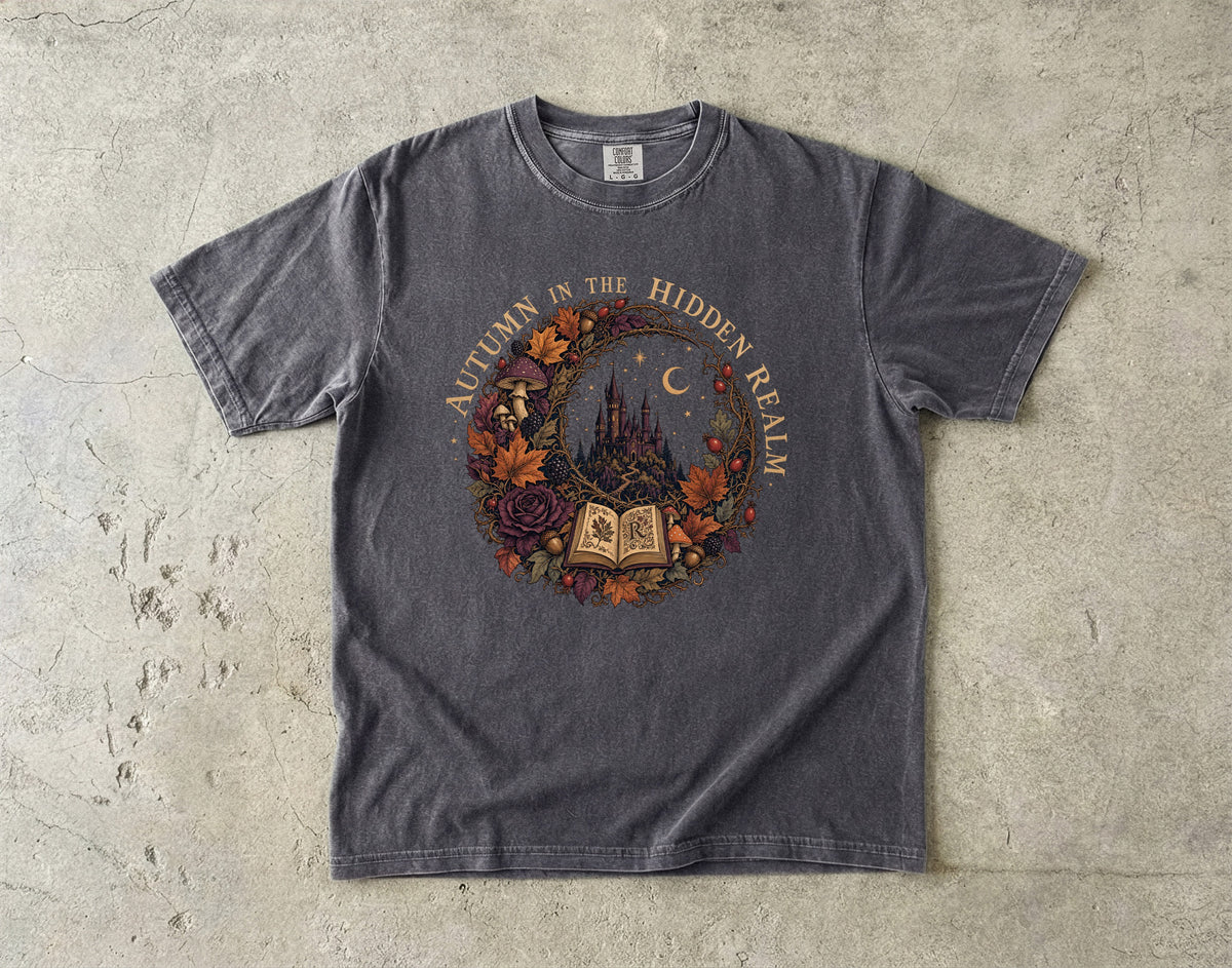 Autumn in the Hidden Realm Romantasy Reader T-Shirt
