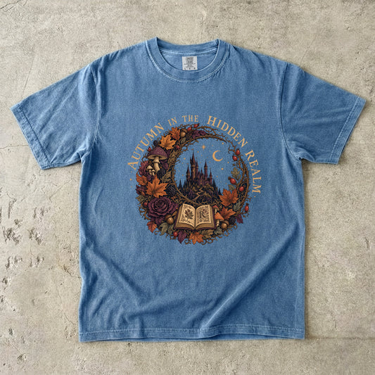 Autumn in the Hidden Realm Romantasy Reader T-Shirt