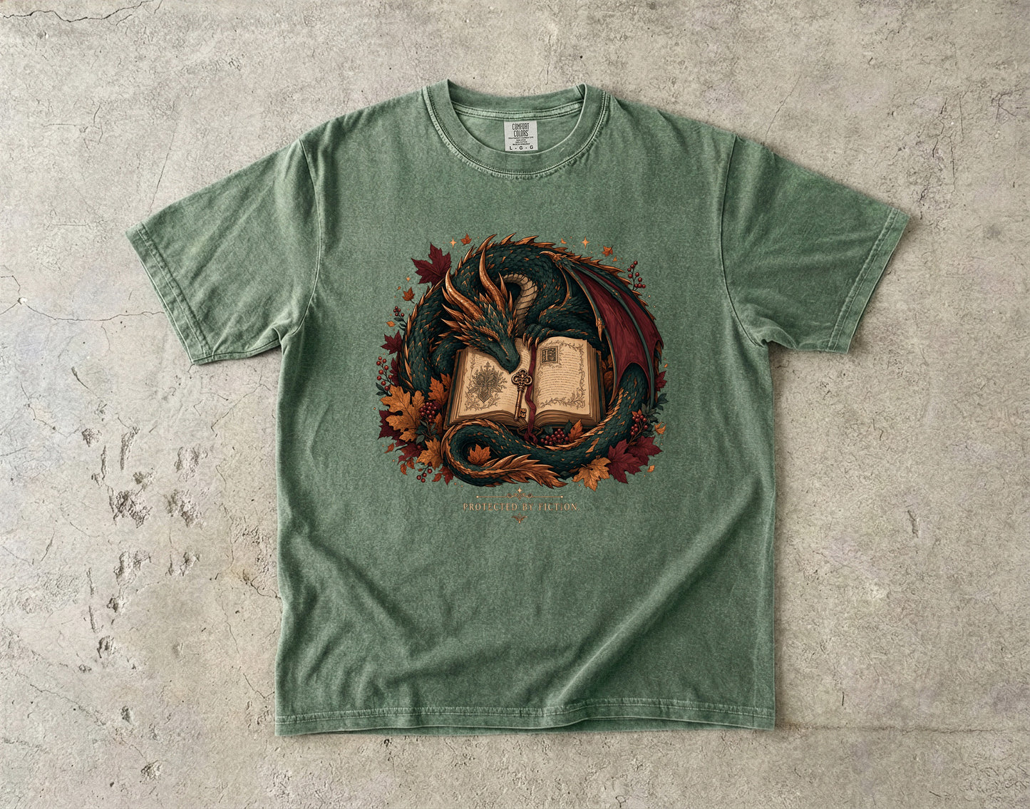 Protected by Fiction Romantasy Reader T-Shirt