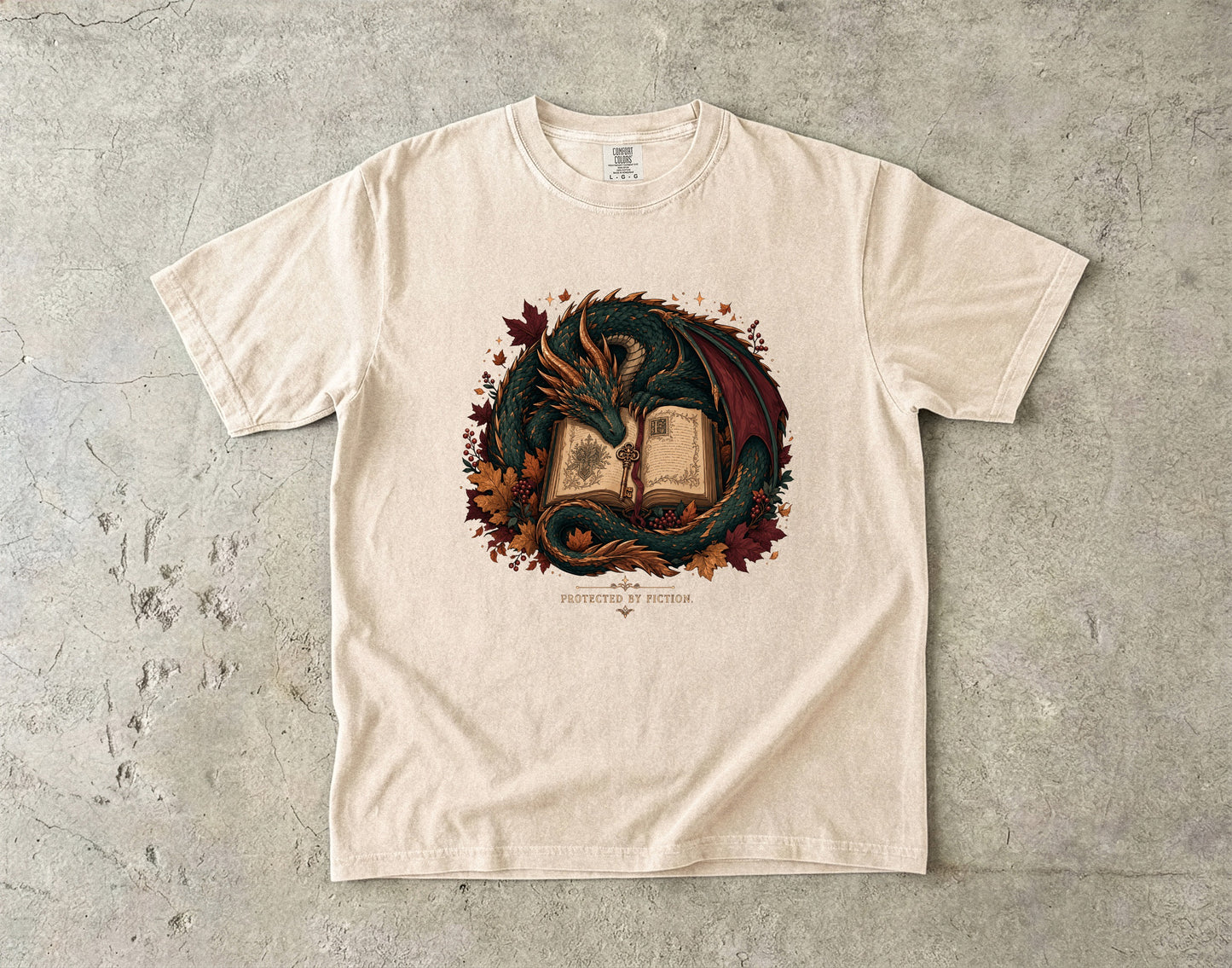 Protected by Fiction Romantasy Reader T-Shirt