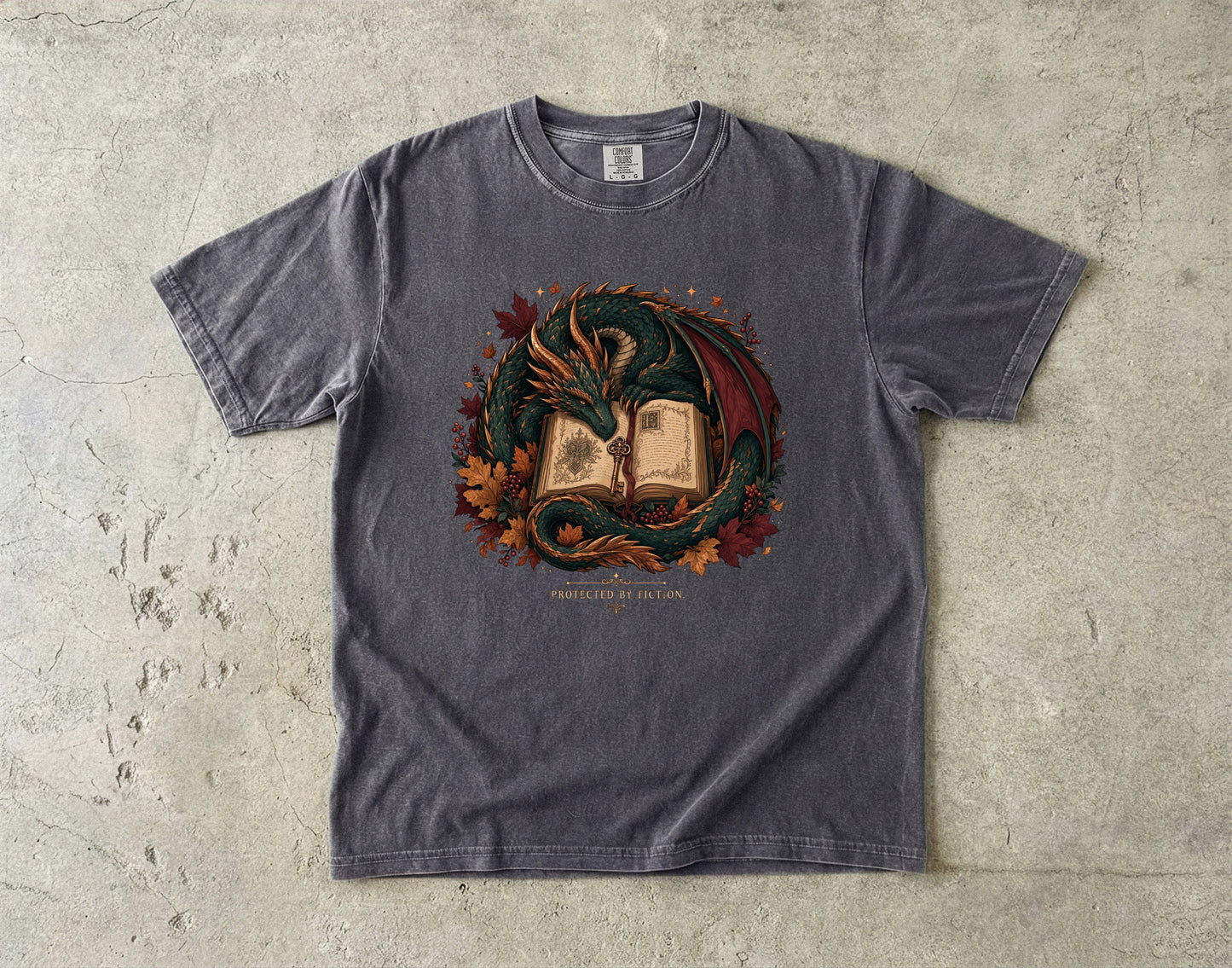 Protected by Fiction Romantasy Reader T-Shirt