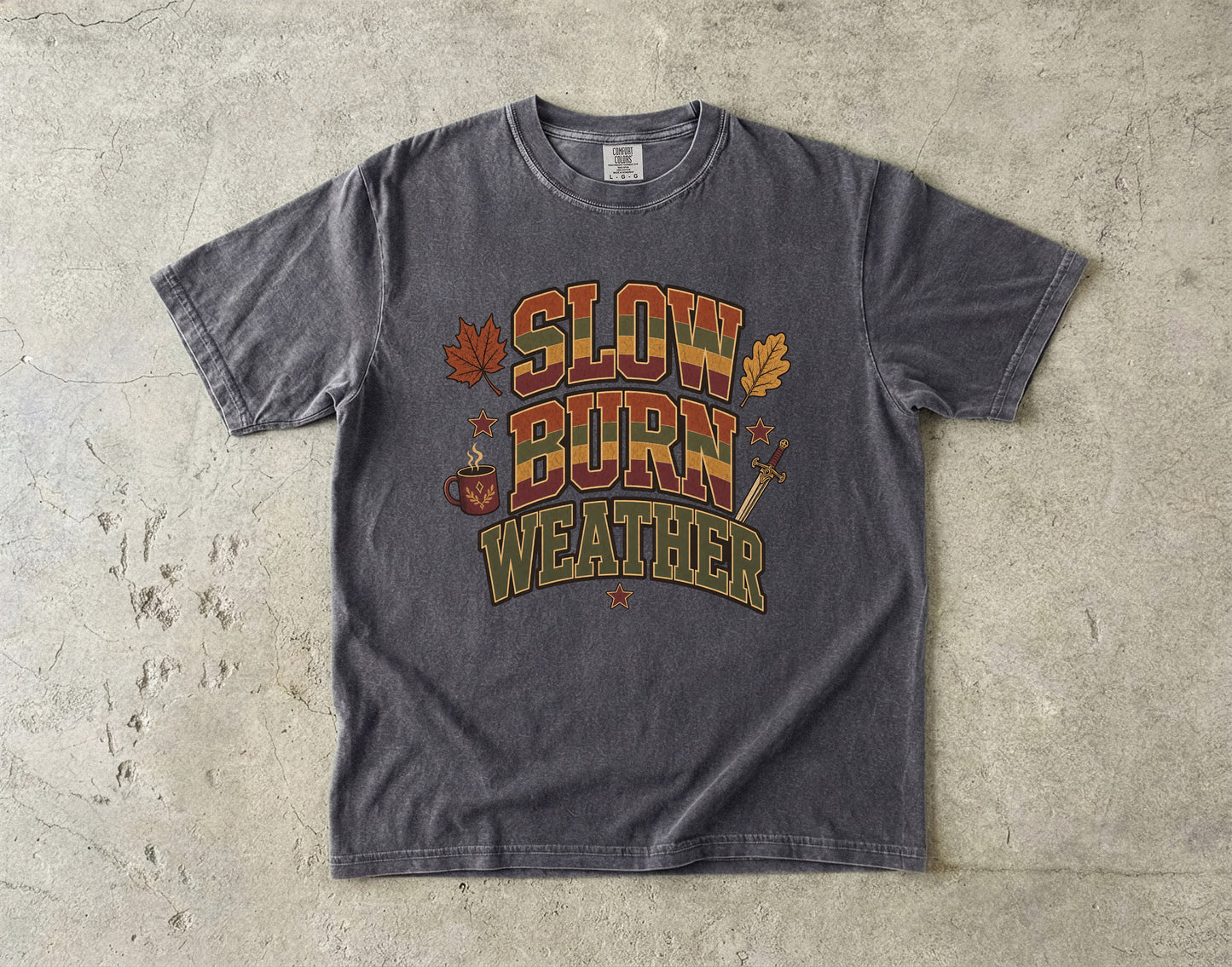 Slow Burn Weather Romantasy Reader T-Shirt