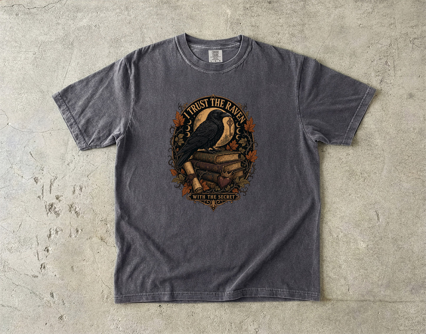 I Trust the Raven With the Secret Romantasy Reader T-Shirt