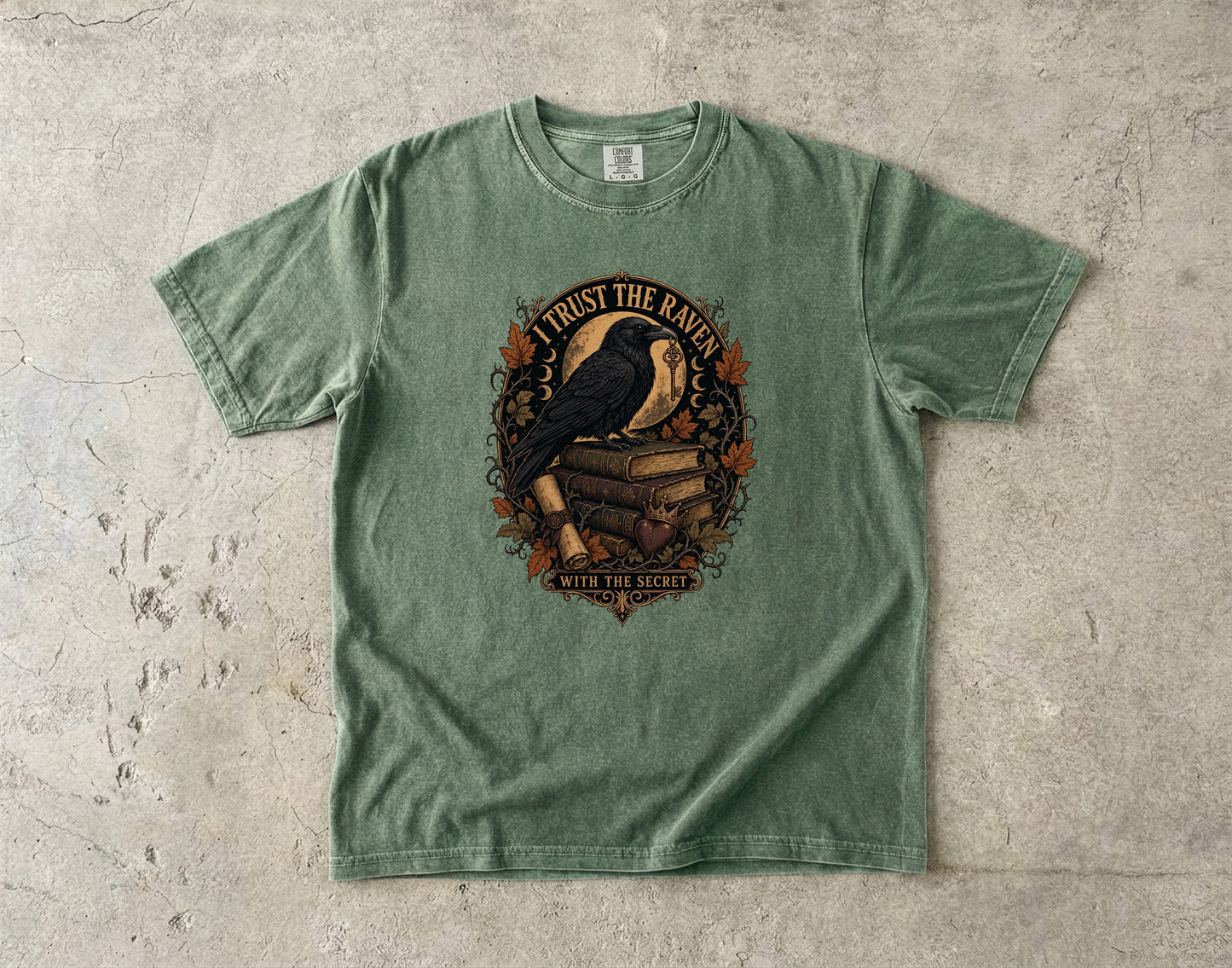 I Trust the Raven With the Secret Romantasy Reader T-Shirt