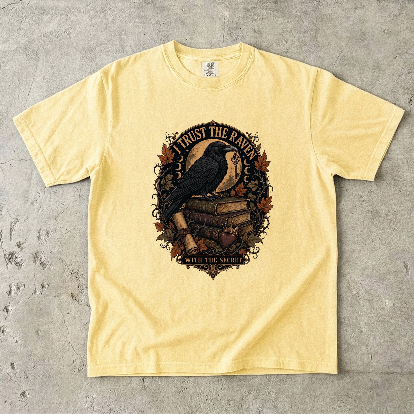 I Trust the Raven With the Secret Romantasy Reader T-Shirt