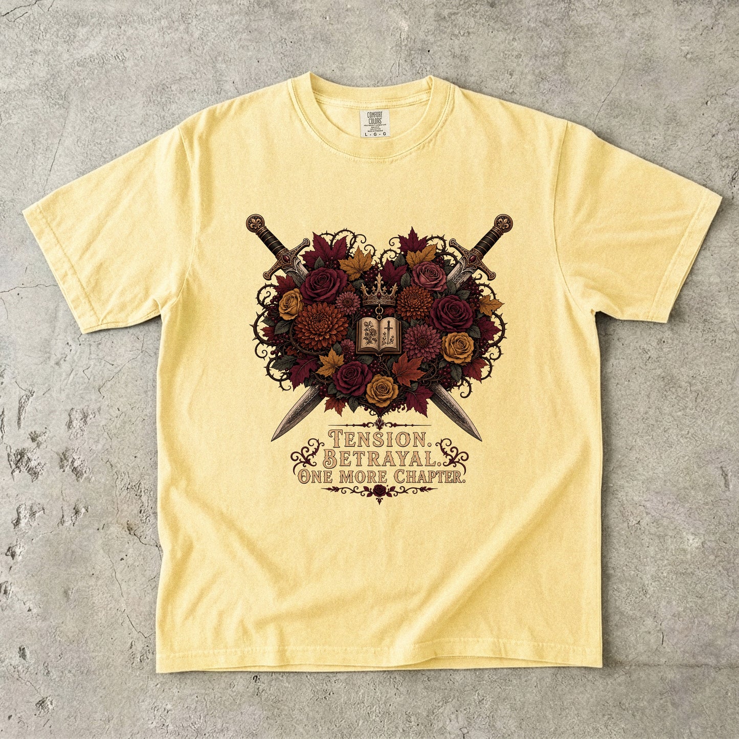 Tension. Betrayal. One More Chapter. Romantasy Reader T-Shirt