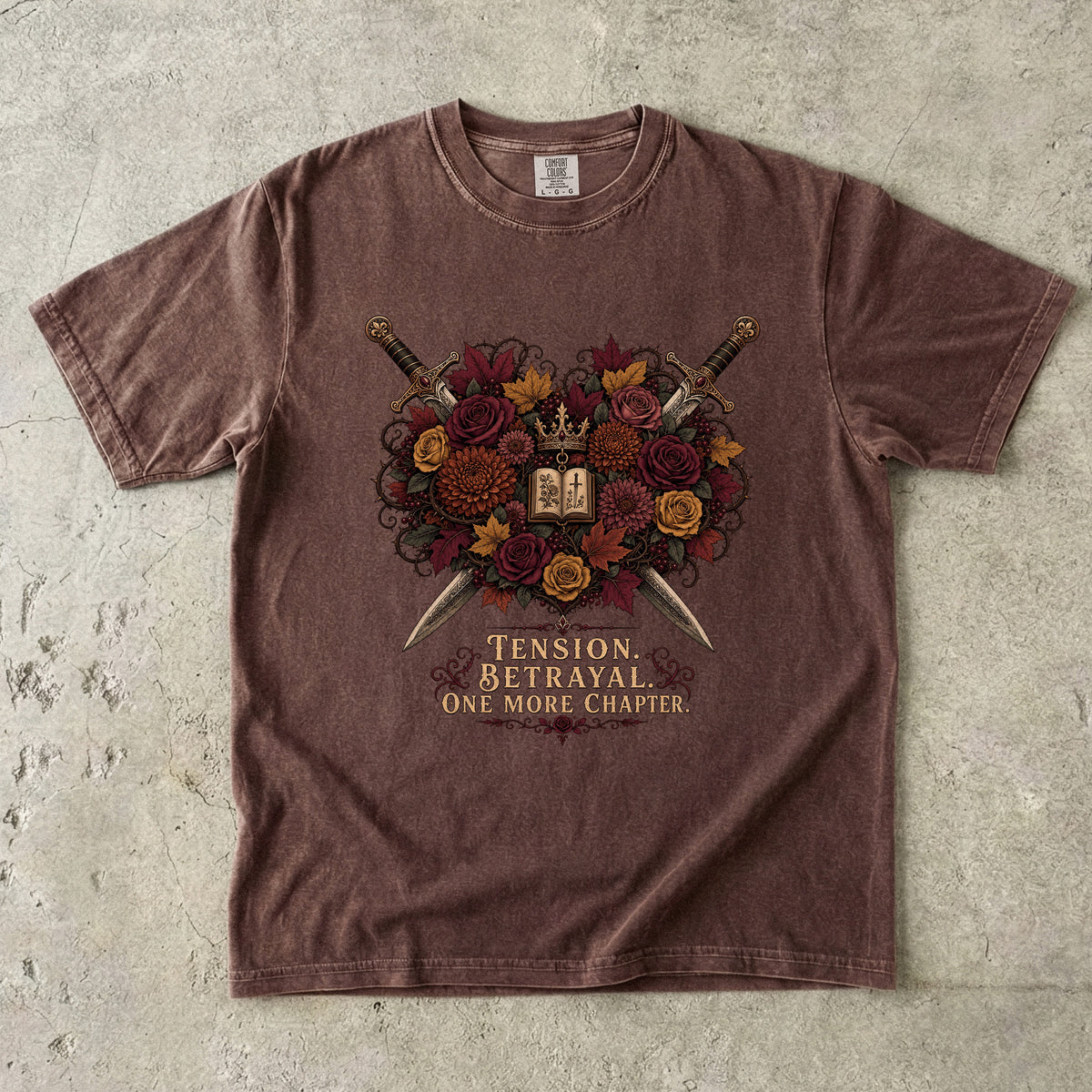 Tension. Betrayal. One More Chapter. Romantasy Reader T-Shirt