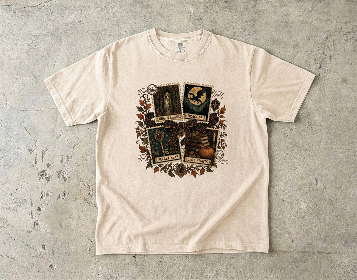 Romantasy Reader Shirt – Hidden Realms Dragons Tee