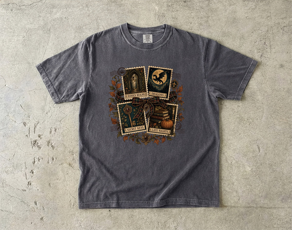 Romantasy Reader Shirt – Hidden Realms Dragons Tee