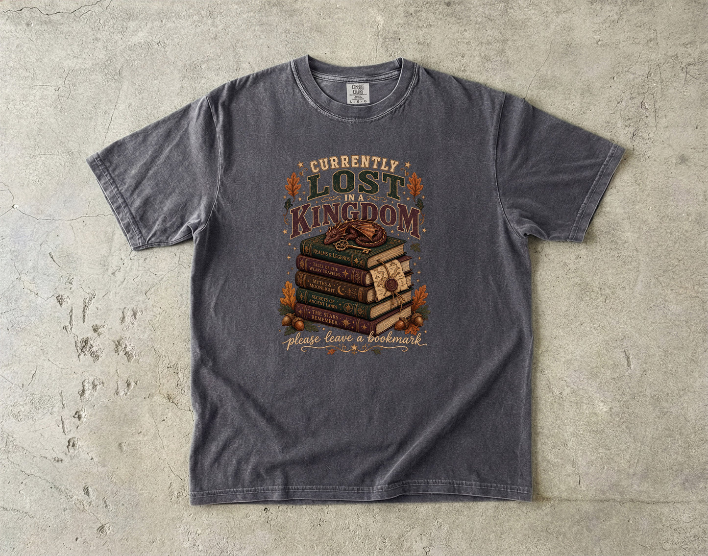 Currently Lost in a Kingdom T-Shirt for Romantasy Readers
