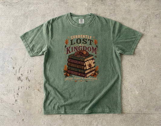 Currently Lost in a Kingdom T-Shirt for Romantasy Readers