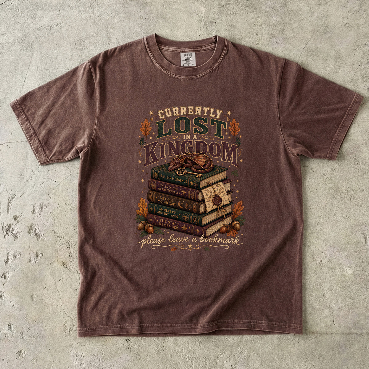 Currently Lost in a Kingdom T-Shirt for Romantasy Readers