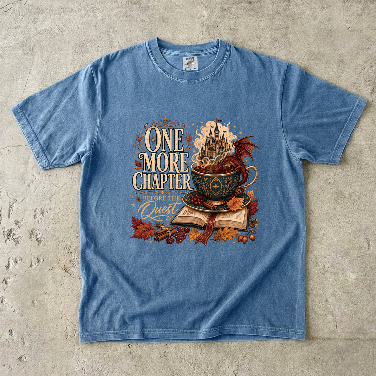 One More Chapter Before the Quest Romantasy Reader T-Shirt