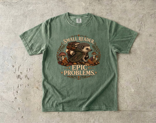 Small Reader, Epic Problems Romantasy Reader T-Shirt