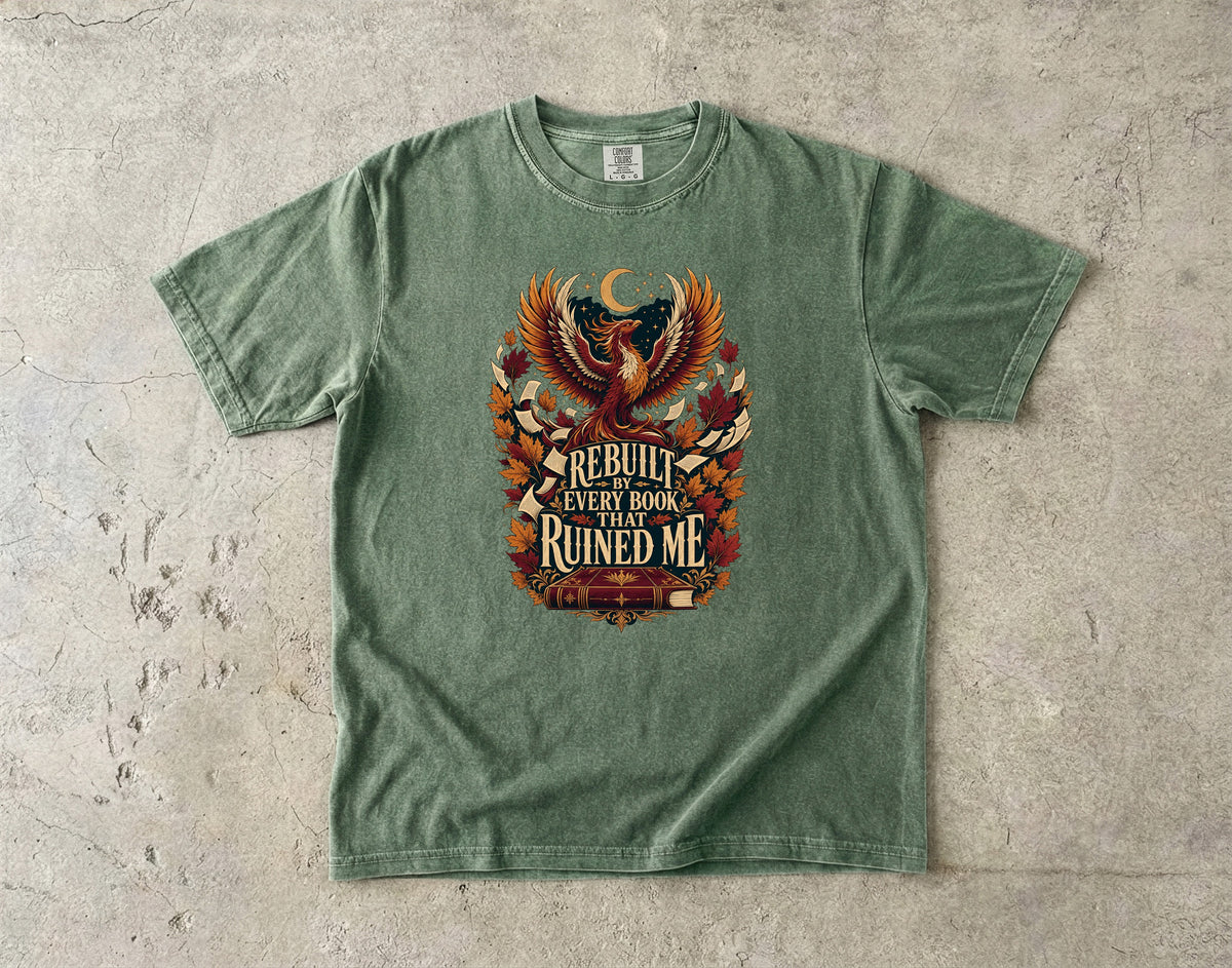 Rebuilt by Every Book That Ruined Me Romantasy Reader T-Shirt