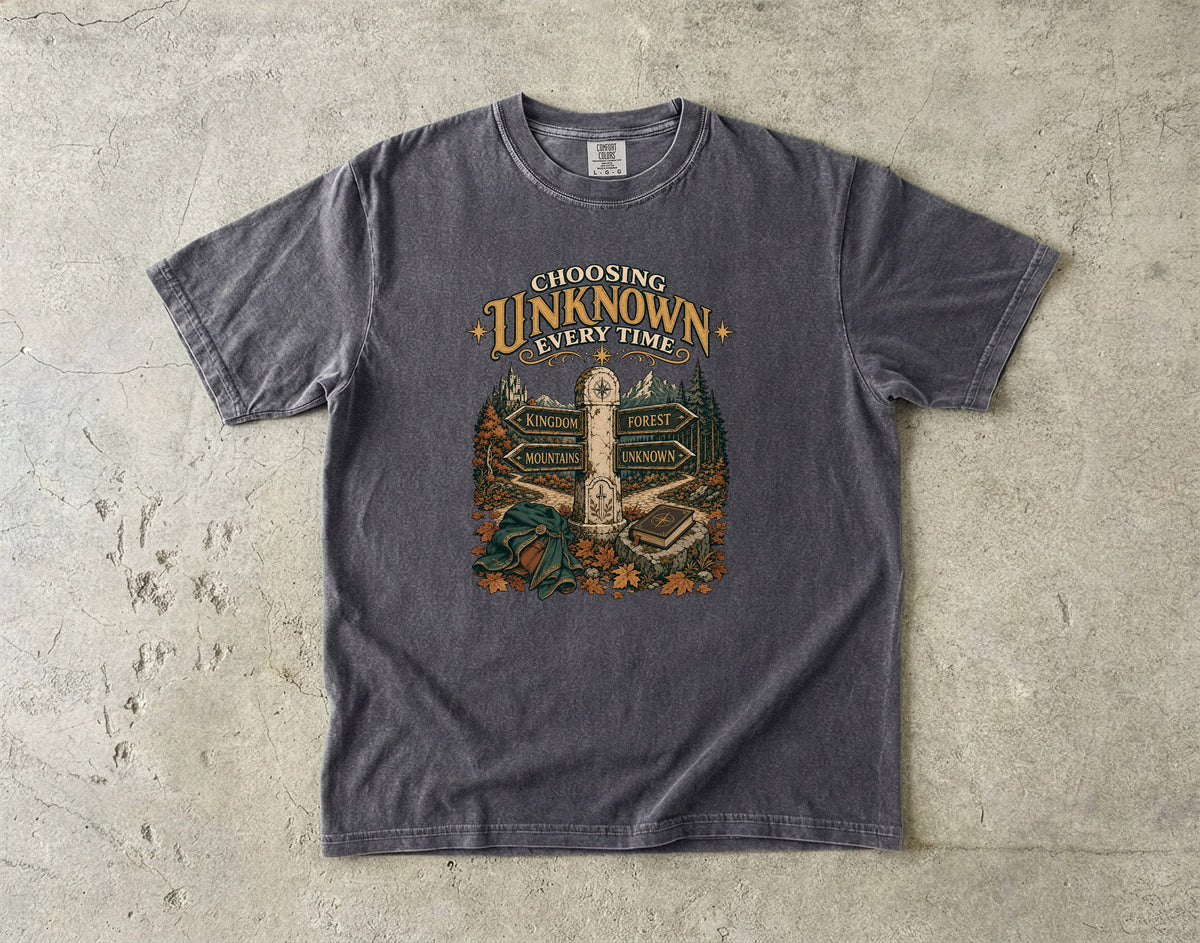 Choosing Unknown Every Time Romantasy Reader T-Shirt