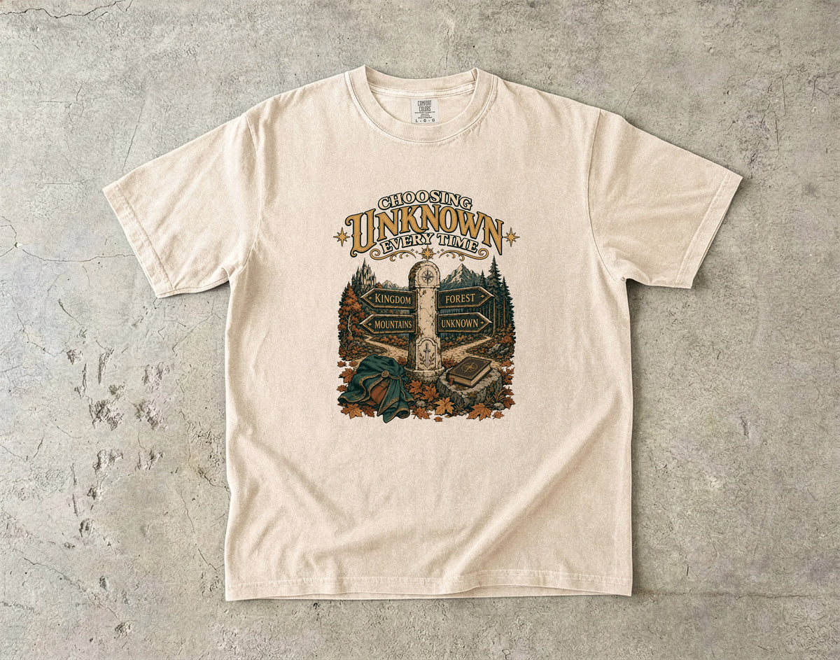 Choosing Unknown Every Time Romantasy Reader T-Shirt