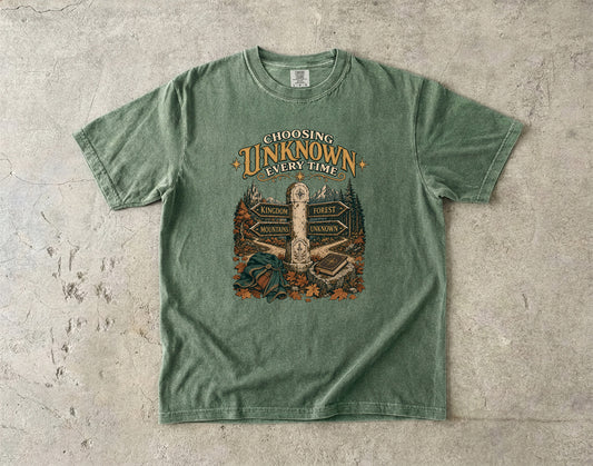 Choosing Unknown Every Time Romantasy Reader T-Shirt