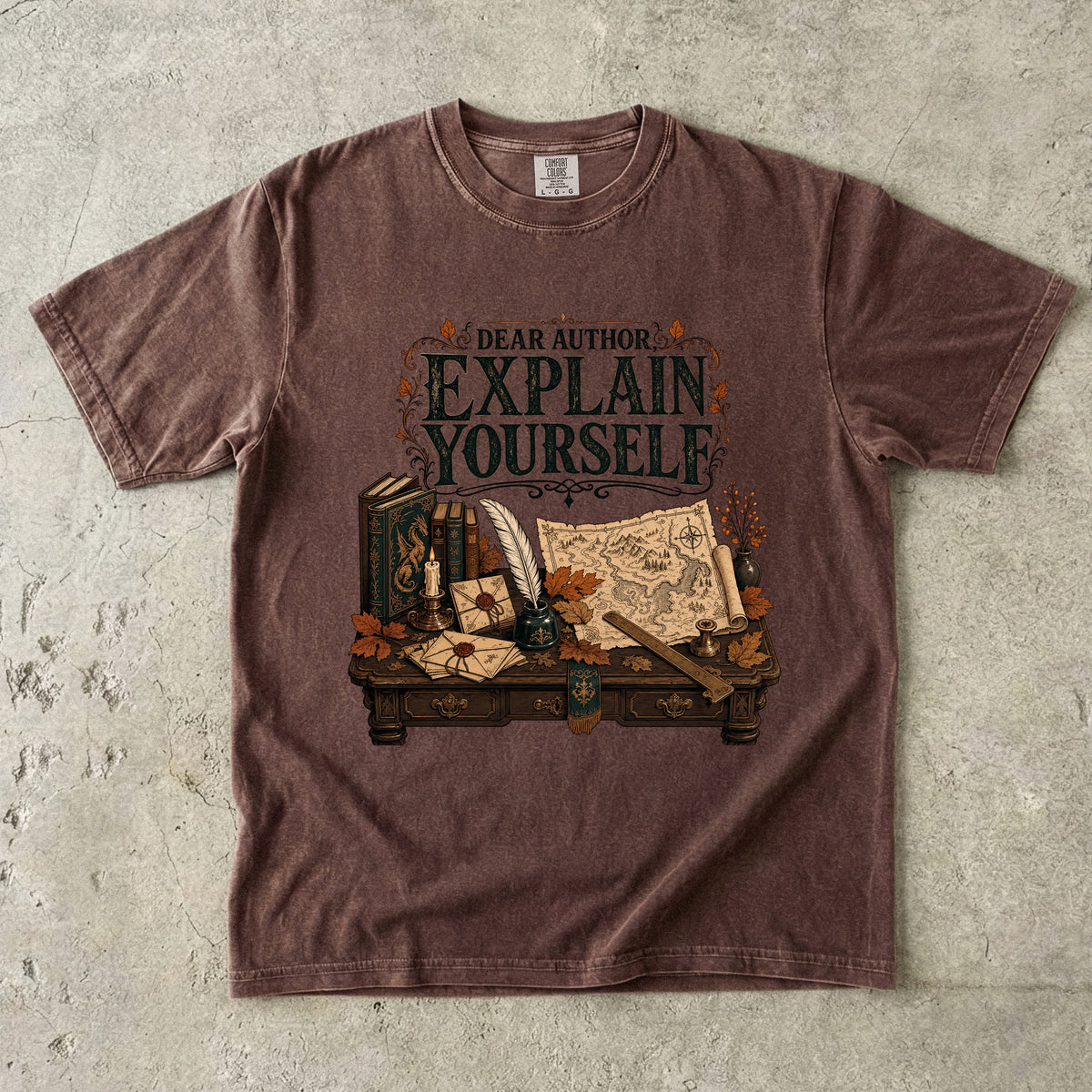 Dear Author, Explain Yourself Romantasy Reader T-Shirt