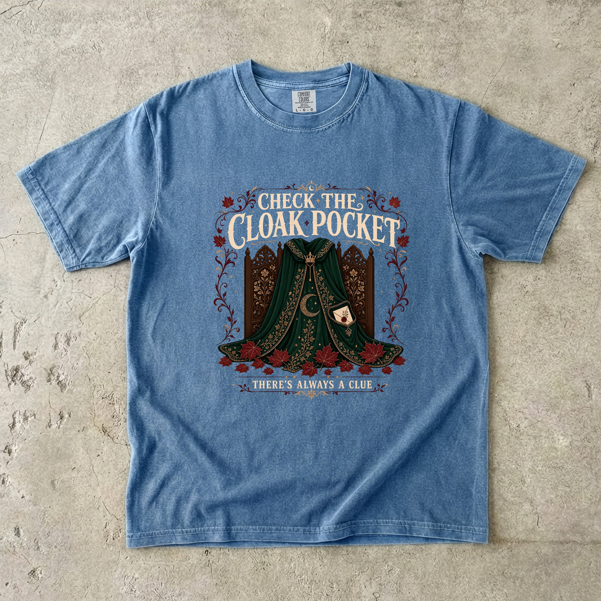 Check the Cloak Pocket Romantasy Reader T-Shirt