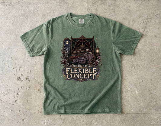 Bedtime Is a Flexible Concept Romantasy Reader T-Shirt