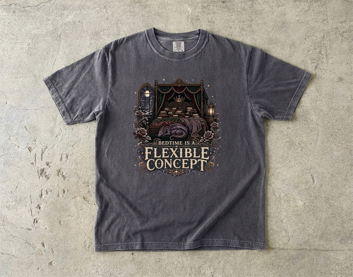 Bedtime Is a Flexible Concept Romantasy Reader T-Shirt