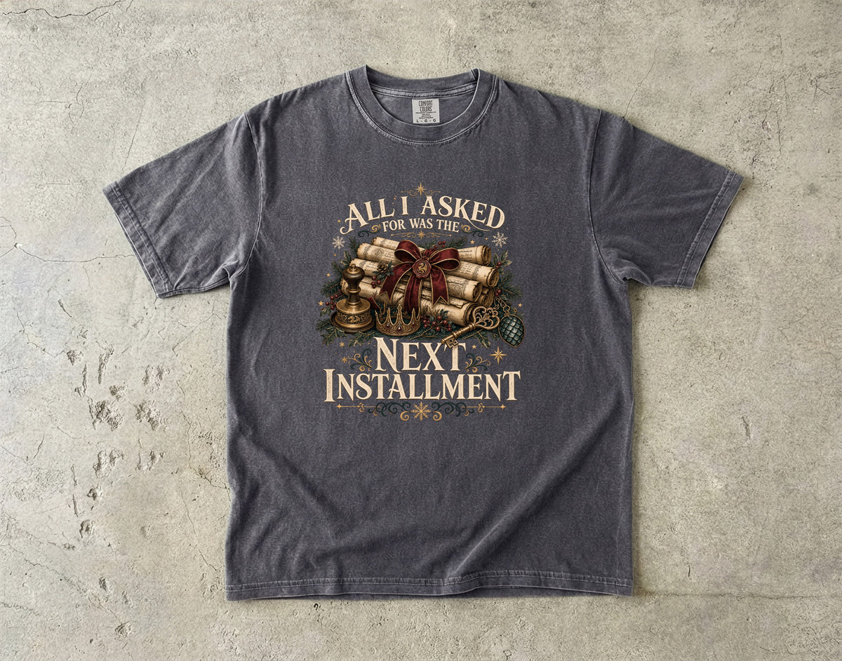 All I Asked For Was the Next Installment Romantasy Reader T-Shirt
