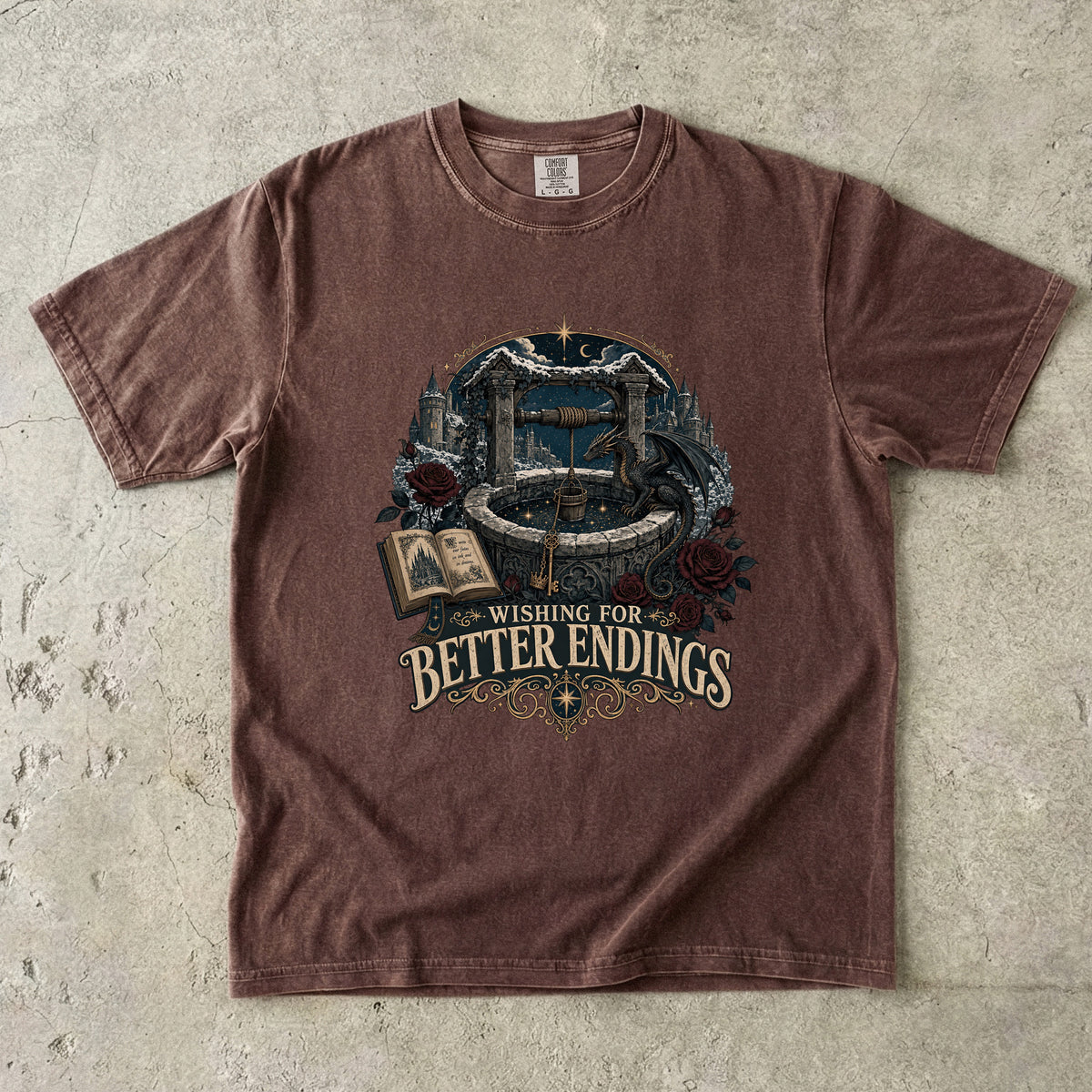 Wishing for Better Endings Romantasy Reader T-Shirt