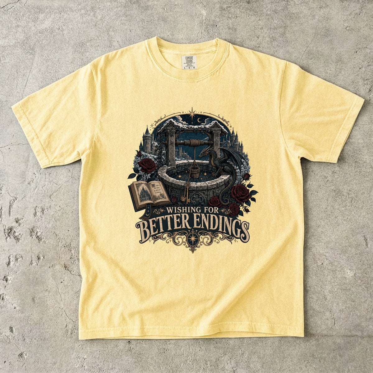 Wishing for Better Endings Romantasy Reader T-Shirt