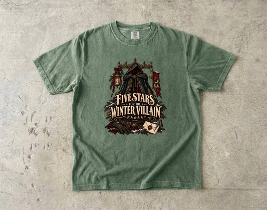 Five Stars for the Winter Villain Romantasy Reader T-Shirt