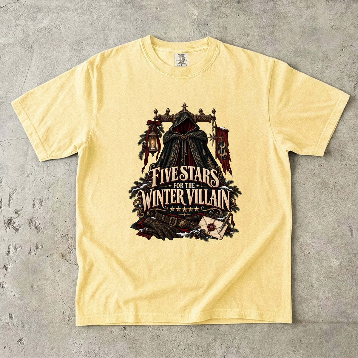 Five Stars for the Winter Villain Romantasy Reader T-Shirt