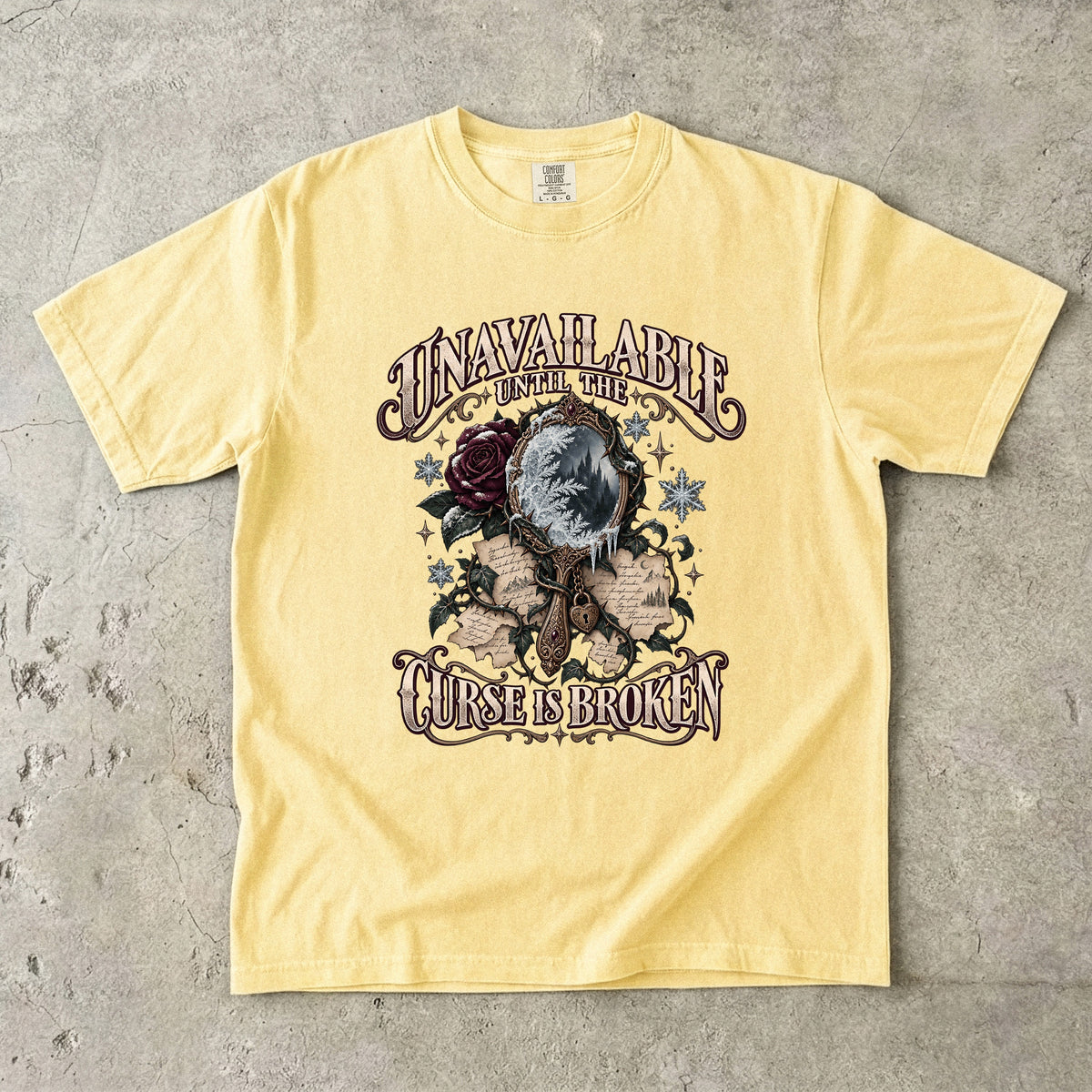 Unavailable Until the Curse Is Broken Romantasy Reader T-Shirt