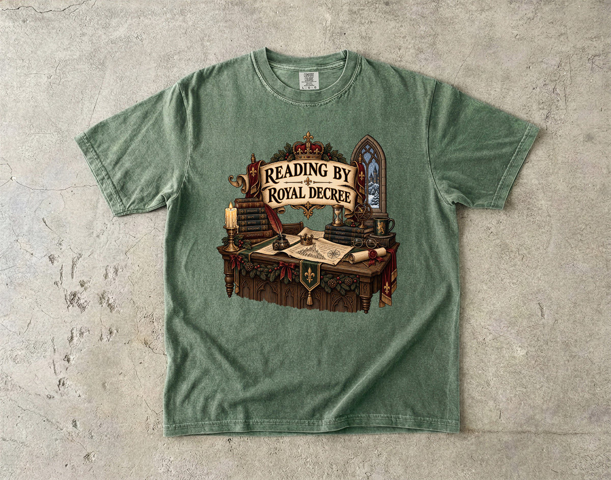 Reading by Royal Decree Romantasy Reader T-Shirt