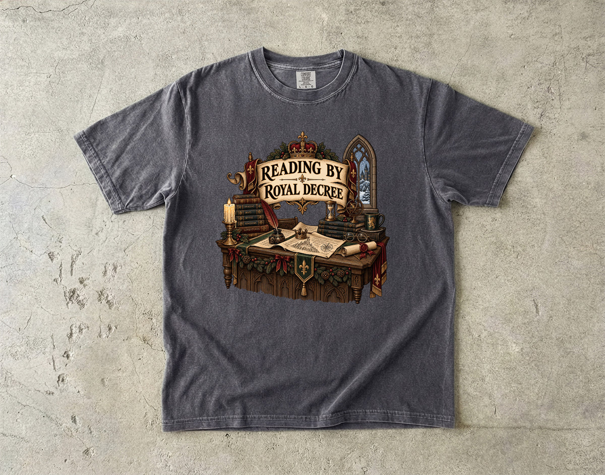 Reading by Royal Decree Romantasy Reader T-Shirt